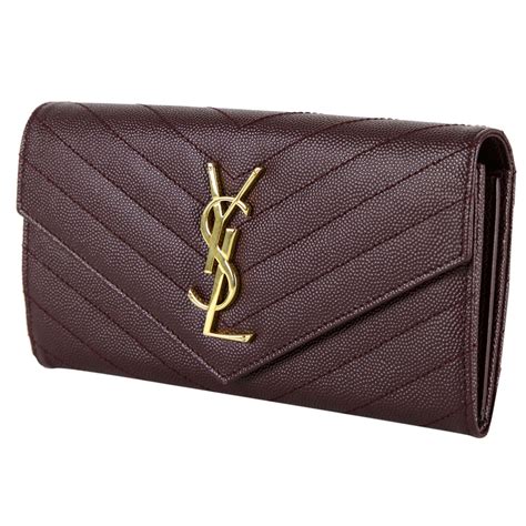 ysl wallet leather|saint laurent wallets.